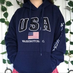 Navy USA Hoodie